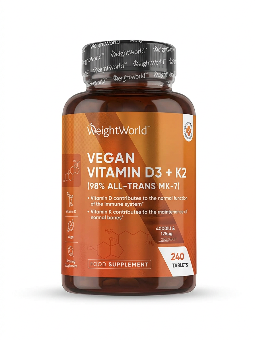 Vegan Vitamin D3 + K2 (98% All-Trans MK-7)